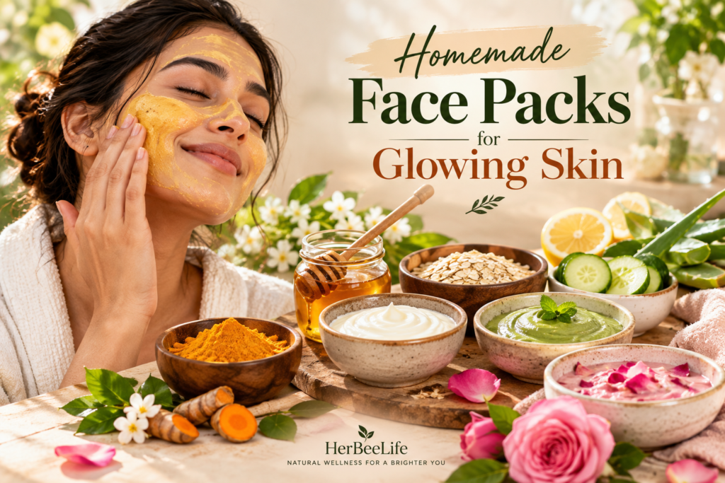 homemade face packs for glowing skin