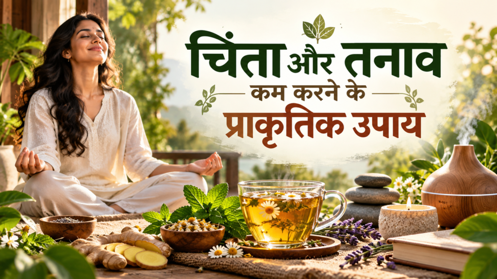 चिंता और तनाव कम करने के प्राकृतिक उपाय