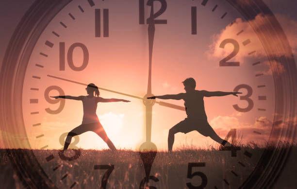 Active healthy lifestyle. Couple exercising early morning.