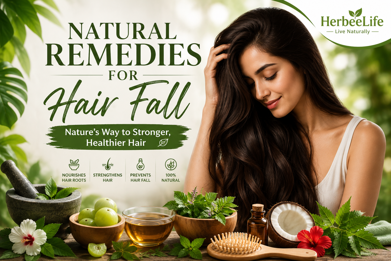 Natural remedies for healthy hair care