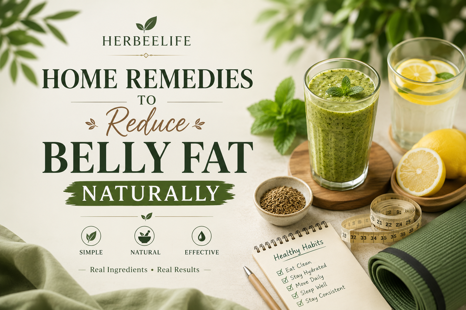 home remedies to reduce belly fat naturally